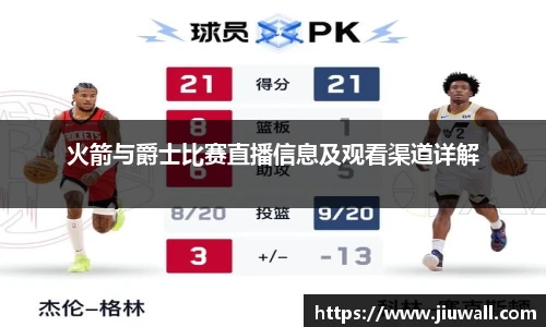 火箭与爵士比赛直播信息及观看渠道详解